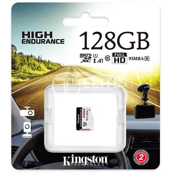 Kingston High Endurance - Tarjeta de memoria flash - 128 GB - A1 / UHS-I U1 / Class10 - microSDXC UHS-I - en Elite Center
