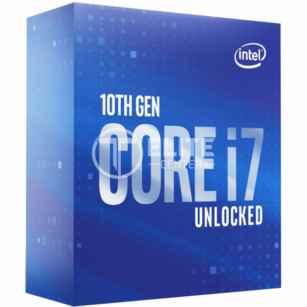 Procesador Intel I7-10700F, Socket LGA 1200, 8-Cores, 2,9Ghz (Max Turbo 4,8Ghz), 16 Hilos, DDR4, 65W - - en Elite Center