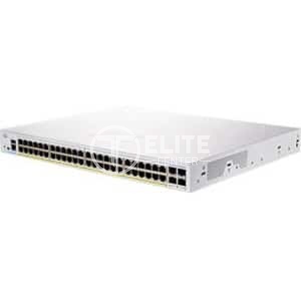 Cisco Business 250 Series CBS250-48PP-4G - Conmutador - L3 - inteligente - 48 x 10/100/1000 (PoE+) + 4 x Gigabit SFP - montaje en rack - PoE+ (195 W) - - en Elite Center