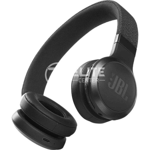 JBL LIVE 460NC - Auriculares con diadema con micro - en oreja - Bluetooth - inalámbrico, cableado - cancelación de sonido activo - conector de 3,5 mm - negro - en Elite Center