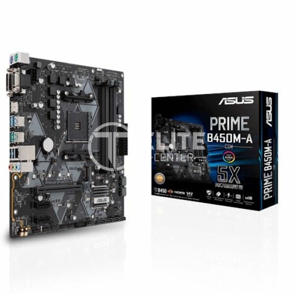 Placa Madre ASUS Prime B450M-A/CSM Socket AM4/ AMD B450/ DDR4/ SATA3&USB3.1/ M.2/ A&GbE/ MicroATX - - en Elite Center