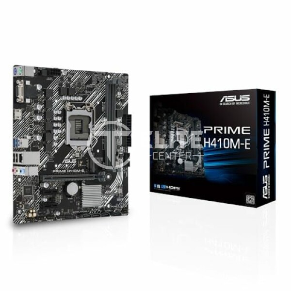 Placa Madre ASUS Prime H410M-E LGA1200 Intel H410 SATA 6Gb/s, HDMI, DVI, Micro ATX - en Elite Center