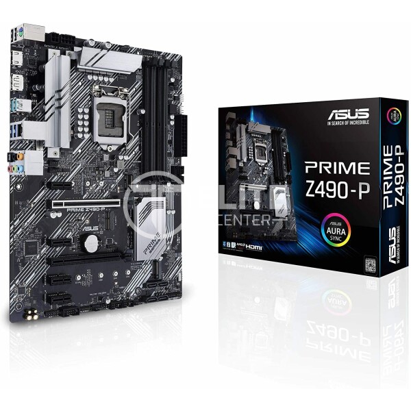 Placa Madre ASUS Prime Z490-P, LGA1200, Dual M.2, DDR4 4600, 1Gb Ethernet, Aura Sync RGB, DDR4 - en Elite Center