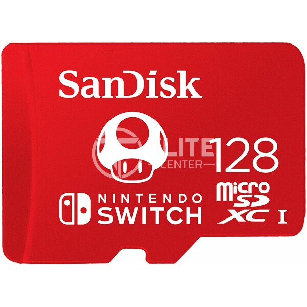 Memoria MicroSDXC 128GB Sandisk para Nintendo Switch, Lectura 100MB/s, Escritura 90MB/s - en Elite Center