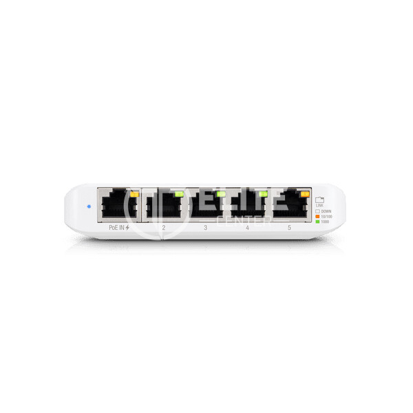 Ubiquiti UniFi Switch USW Flex Mini - Conmutador - inteligente - 4 x 10/100/1000 + 1 x 10/100/1000 (PoE+) - sobremesa - PoE+ - - en Elite Center