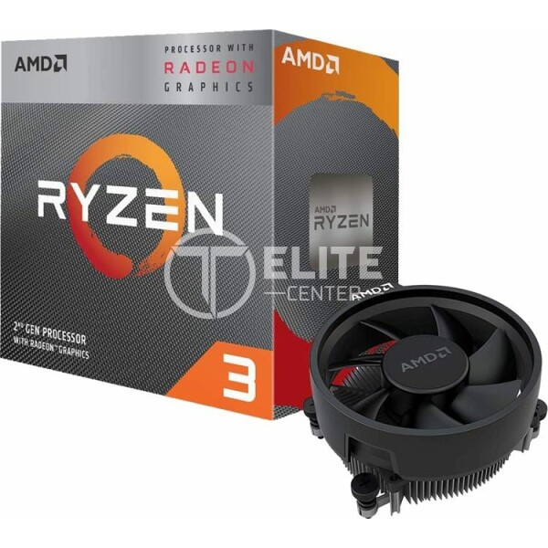 Procesador AMD RYZEN 3 3200G 4-Core 3.6 GHz (4.0 GHz Max Boost) Socket AM4 65W, Radeon Vega 8 - en Elite Center