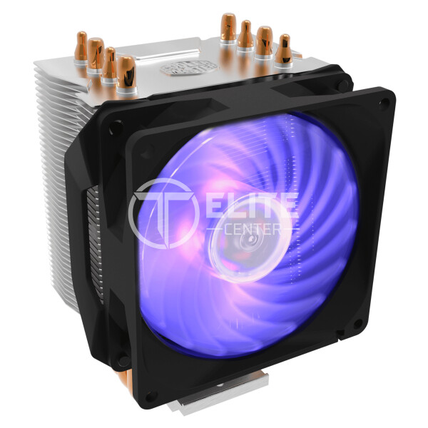 Disipador de Procesador Cooler Master Hyper H410R RGB , 4 heat pipes, LGA1151, AMD AM4 - - en Elite Center