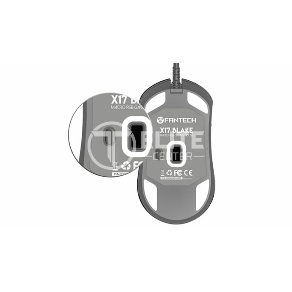 Mouse Gamer Fantech X17 Blake, 7 Botones, 200-10000 DPI RGB Space Edition - - en Elite Center
