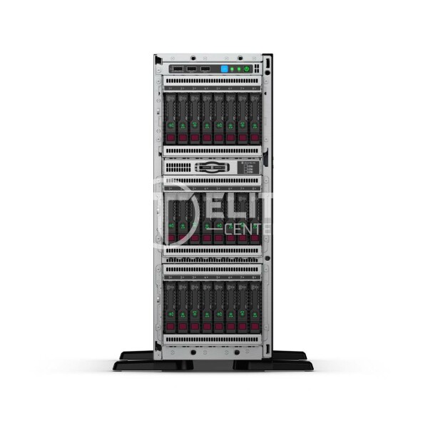 HPE ProLiant ML350 Gen10 Base - Servidor - torre - 4U - 2 vías - 1 x Xeon Silver 4210R / 2.4 GHz - RAM 16 GB - SAS - hot-swap 2.5" bahía(s) - sin disco duro - GigE - monitor: ninguno - - en Elite Center