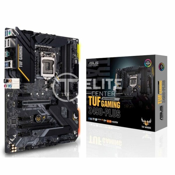 Placa Madre ASUS TUF Gaming Z490-PLUS socket LGA1200 Intel Z490SATA 6Gb/s, ATX - - en Elite Center