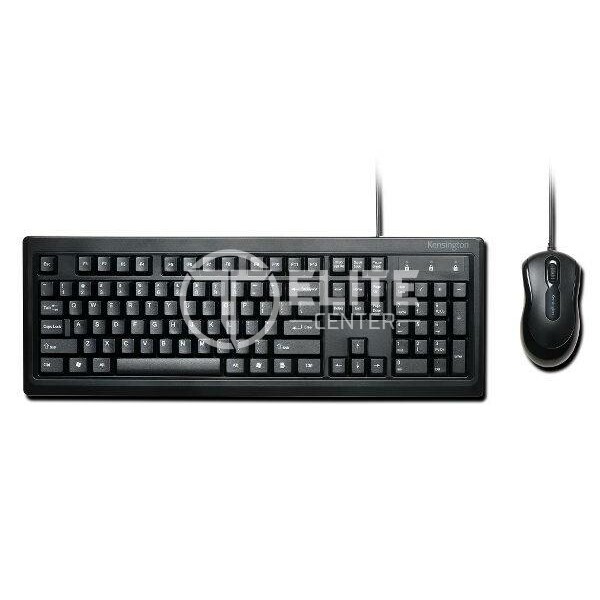 Kensington - Keyboard and mouse set - Spanish - USB - All black - en Elite Center
