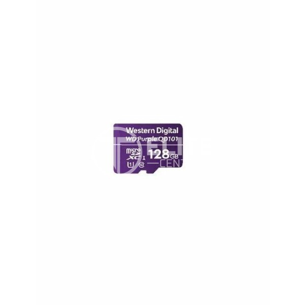 WD Purple SC QD101 WDD128G1P0C - Tarjeta de memoria flash - 128 GB - UHS-I U1 / Class10 - microSDXC UHS-I - púrpura - - en Elite Center