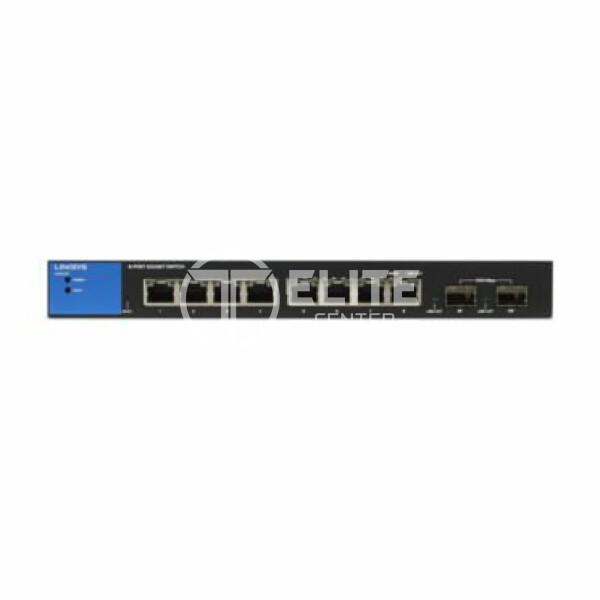 Linksys Business LGS310C - Conmutador - inteligente - 8 x 10/100/1000 + 2 x 10 Gigabit SFP+ - sobremesa - alimentación cc - Conforme a la TAA - - en Elite Center
