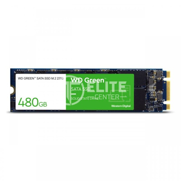 WD Green WDS480G3G0B - SSD - 480 GB - interno - M.2 2280 - SATA 6Gb/s - - en Elite Center