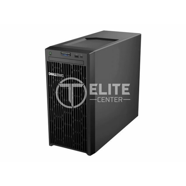 Dell EMC PowerEdge T150 - Servidor - MT - 1 vía - 1 x Xeon E-2336 / 2.9 GHz - RAM 16 GB - HDD 2 TB - Matrox G200 - GigE - sin SO - monitor: ninguno - negro - con 1 Year Basic Hardware Warranty Repair: 5x10 HW-Only 5x10 NBD Parts-Disti SNS - - en Elite Center