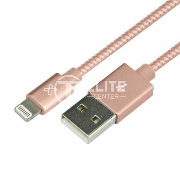 Klip Xtreme - USB cable - 4 pin USB Type A - 1 m - Rose gold - Braided - - en Elite Center