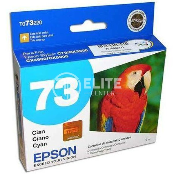 Epson 73 - Cián - original - cartucho de tinta - para Stylus C79, CX3900, CX4900, CX5900 - - en Elite Center
