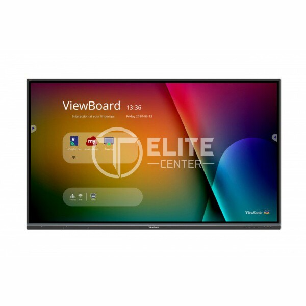 ViewSonic ViewBoard IFP8650-3 - 86" Clase diagonal (85.6" visible) pantalla LCD con retroiluminación LED - interactivo - con capacidad para PC con ranura opcional y pantalla táctil (multitáctil) - 4K UHD (2160p) 3840 x 2160 - D-LED Backlight - - en Elite Center