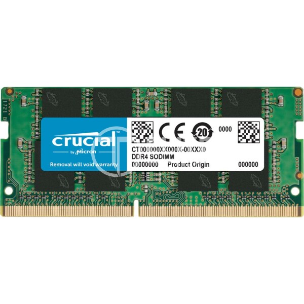 Memoria Ram DDR4 8GB 3200MHz Crucial SO-DIMM, CL22, Non-ECC, 1.2V - - en Elite Center