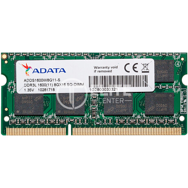 ADATA Premier Series - DDR3L - módulo - 8 GB - SO DIMM de 204 contactos - 1600 MHz / PC3L-12800 - CL11 - 1.35 V - sin búfer - no ECC - - en Elite Center
