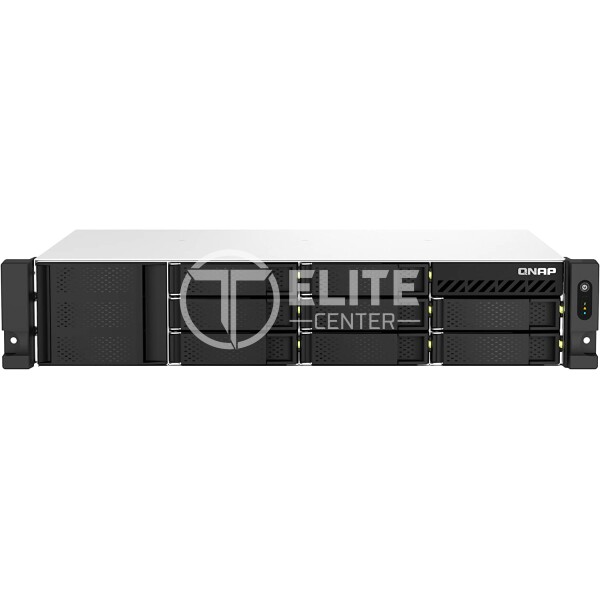 QNAP TS-873AeU-RP - Servidor NAS - 8 compartimentos - montaje en bastidor - SATA 6Gb/s - RAID 0, 1, 5, 6, 10, 50, JBOD, 60 - RAM 4 GB - 2.5 Gigabit Ethernet - iSCSI soporta - 2U - - en Elite Center