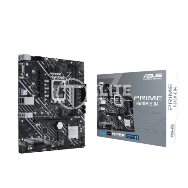 ASUS PRIME H610M-E D4 - Placa base - micro ATX - Socket LGA1700 - H610 Chipset - USB 3.2 Gen 1 - Gigabit LAN - Tarjeta gráfica (CPU necesaria) - HD Audio (8-canales) - - en Elite Center