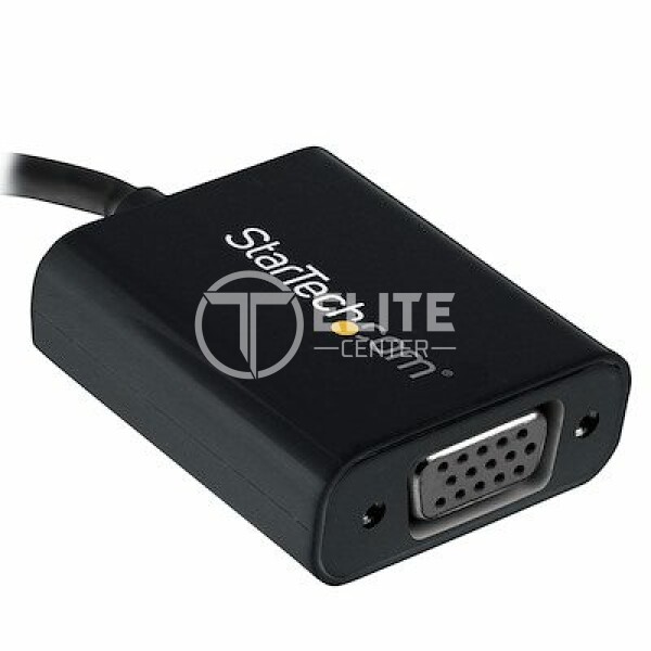 StarTech.com USB-C to VGA Adapter - Black - 1080p - Video Converter For Your MacBook Pro - USB C to VGA Display Dongle (CDP2VGA) - Adaptador USB / VGA - USB-C (M) a HD-15 (VGA) (H) - USB 3.1 Gen 1 / Thunderbolt 3 - 18 m - alimentación USB, admite 1920x1200 (WUXGA) - negro - para P/N: BNDTB10GI, BNDTB210GSFP, BNDTB410GSFP, BNDTB4M2E1, BNDTBUSB3142, TB4CDOCK - - en Elite Center