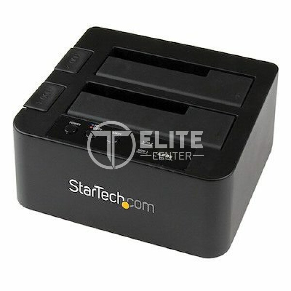 StarTech.com Base USB 3.0 y eSATA Copiadora de Unidades de Disco SATA - Clonador Autónomo SATA de 6Gbps para Copiado de Alta Velocidad - Controlador de almacenamiento con indicador de corriente - 2.5", 3.5" - SATA 6Gb/s - USB 3.0 - negro - para P/N: SVA12M5NA - - en Elite Center