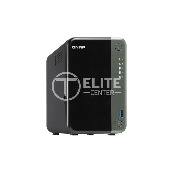 QNAP TS-253D - Servidor NAS - 2 compartimentos - SATA 6Gb/s - RAID 0, 1, JBOD - RAM 4 GB - 2.5 Gigabit Ethernet - iSCSI soporta - - en Elite Center
