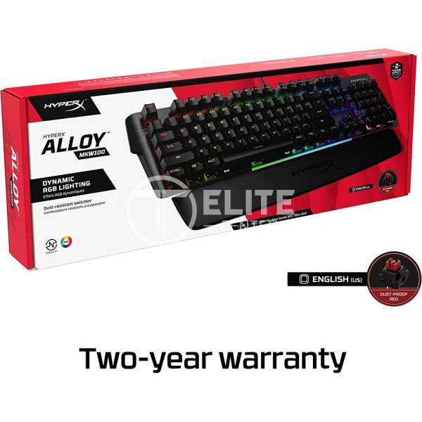 HyperX - Keyboard - Brilliant red - Alloy MKW100 - - en Elite Center