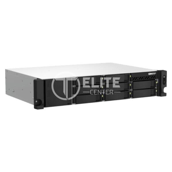 QNAP TS-864eU-RP - Servidor NAS - 8 compartimentos - montaje en bastidor - SATA 6Gb/s - RAID 0, 1, 5, 6, 10, 50, JBOD, 60 - RAM 4 GB - Gigabit Ethernet / 2.5 Gigabit Ethernet - iSCSI soporta - 2U - - en Elite Center