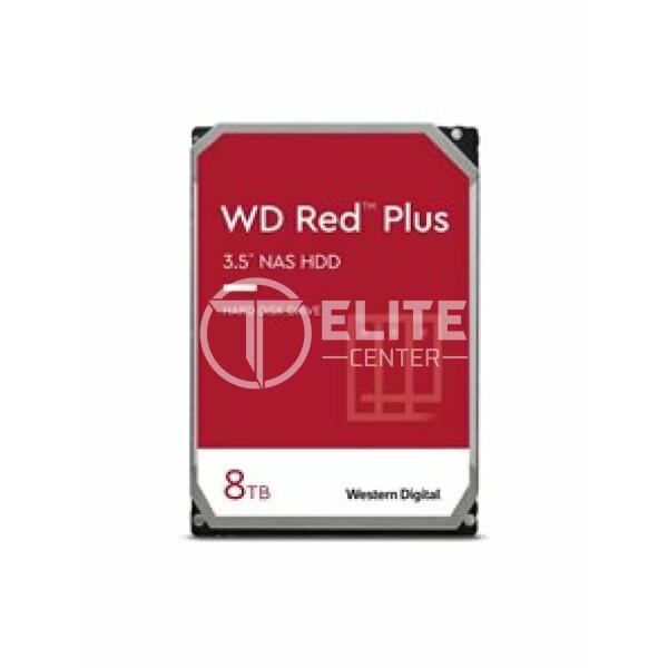 WD Red Plus NAS Hard Drive WD80EFZZ - Disco duro - 8 TB - interno - 3.5" - SATA 6Gb/s - 5640 rpm - búfer: 128 MB - - en Elite Center