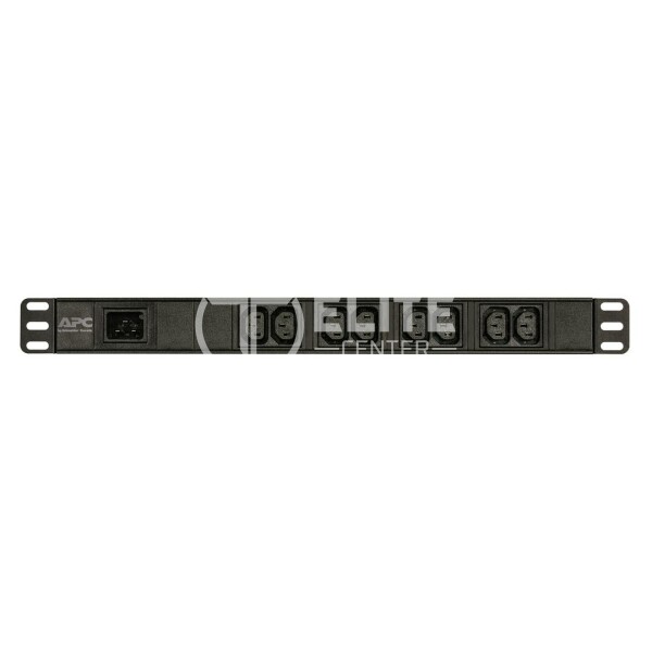 APC Easy Basic Rack PDU EPDU1016B - Unidad de distribución de potencia (montaje en bastidor) - CA 200/208/230 V - 3680 VA - input: IEC 60320 C20 - conectores de salida: 8 (IEC 60320 C13) - 1U - 2.5 m cable - negro - para P/N: AR106V, SCL400RMJ1U, SCL500RMI1UC, SCL500RMI1UNC, SMTL1000RMI2UC, SMTL750RMI2UC - - en Elite Center
