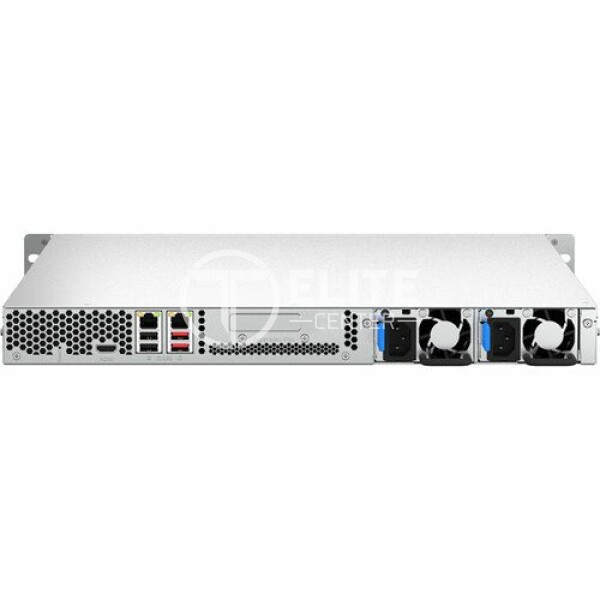 QNAP TS-464U-RP - Servidor NAS - 4 compartimentos - montaje en bastidor - SATA 6Gb/s - RAID 0, 1, 5, 6, 10, JBOD - RAM 4 GB - 2.5 Gigabit Ethernet - iSCSI soporta - 1U - - en Elite Center