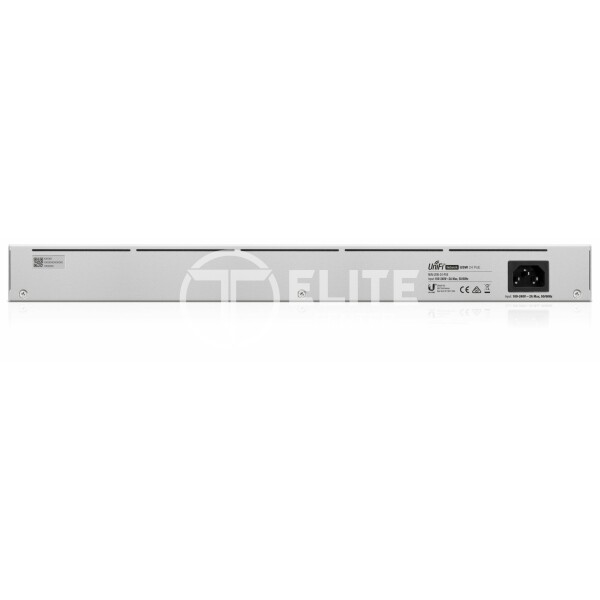 Ubiquiti UniFi Switch USW-24-POE - Conmutador - Gestionado - 24 x 10/100/1000 (16 PoE+) + 2 x Gigabit SFP - sobremesa, montaje en rack - PoE++ (95 W) - - en Elite Center