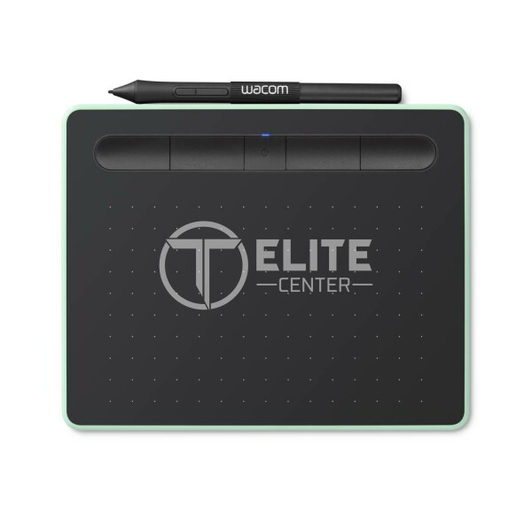 Wacom Intuos Tableta de lápiz creativa Small - Digitalizador - 15.2 x 9.5 cm - electromagnético - 4 botones - inalámbrico, cableado - USB, Bluetooth - verde pistacho - - en Elite Center