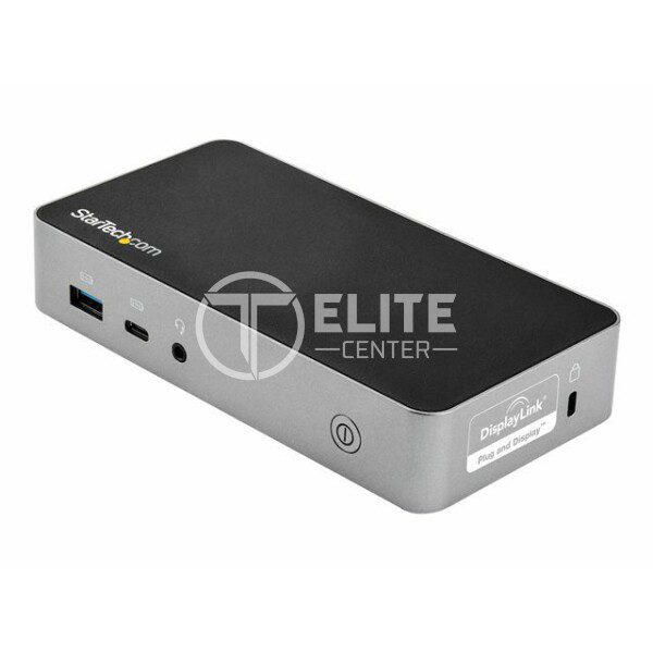 StarTech Docking Station USB-C de 2 Puertos HDMI para Monitor Doble - con Entrega de Alimentación PD de 60W - para Mac y Windows - Estación de conexión - USB-C 3.1 - 2 x HDMI - GigE - 90 vatios - - en Elite Center