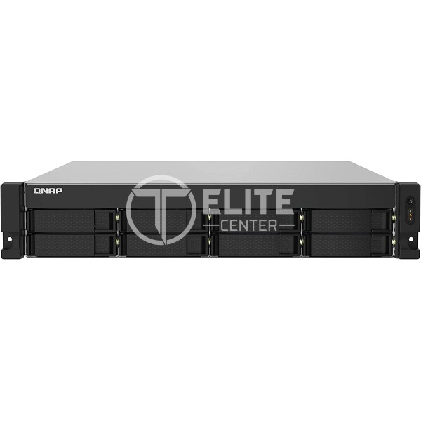 QNAP TS-832PXU-RP - Servidor NAS - 8 compartimentos - montaje en bastidor - SATA 6Gb/s - RAID 0, 1, 5, 6, 10, 50, JBOD, 60 - RAM 4 GB - 2.5 Gigabit Ethernet / 10 Gigabit Ethernet - iSCSI soporta - 2U - - en Elite Center