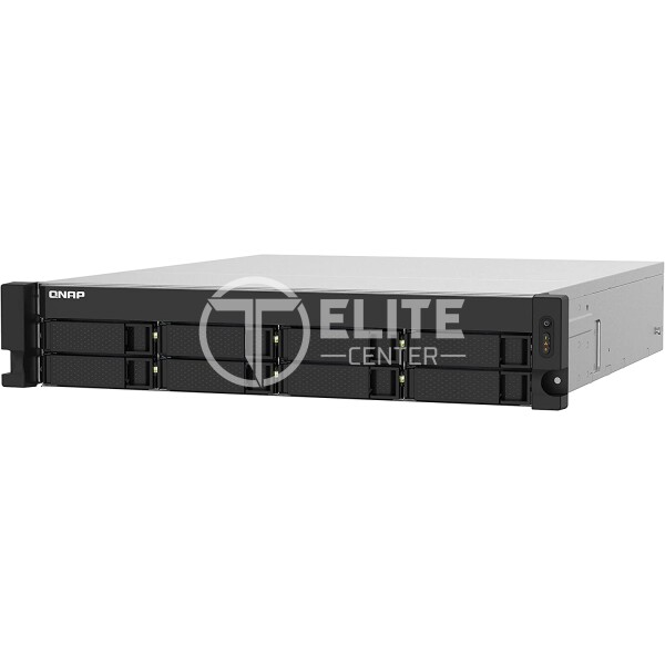 QNAP TS-832PXU-RP - Servidor NAS - 8 compartimentos - montaje en bastidor - SATA 6Gb/s - RAID 0, 1, 5, 6, 10, 50, JBOD, 60 - RAM 4 GB - 2.5 Gigabit Ethernet / 10 Gigabit Ethernet - iSCSI soporta - 2U - - en Elite Center