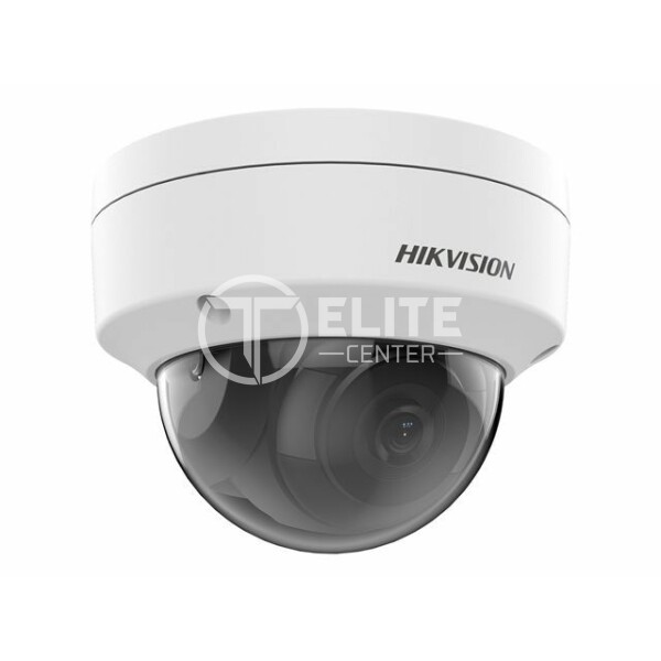 Hikvision Value Series Hikvision Value Series - Cámara de vigilancia de red - cúpula - resistente al polvo / resistente al agua / antivandalismo - color (Día y noche) - 2 MP - 1920 x 1080 - montaje M12 - focal fijado - LAN 10/100 - MJPEG, H.264, H.265, H.265+, H.264+ - CC 12 V / PoE - - en Elite Center