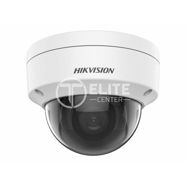 Hikvision Value Series Hikvision Value Series - Cámara de vigilancia de red - cúpula - resistente al polvo / resistente al agua / antivandalismo - color (Día y noche) - 2 MP - 1920 x 1080 - montaje M12 - focal fijado - LAN 10/100 - MJPEG, H.264, H.265, H.265+, H.264+ - CC 12 V / PoE - - en Elite Center