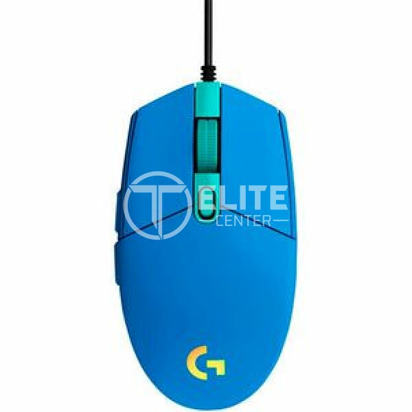 Logitech Gaming Mouse G203 LIGHTSYNC - Ratón - óptico - 6 botones - cableado - USB - azul - - en Elite Center