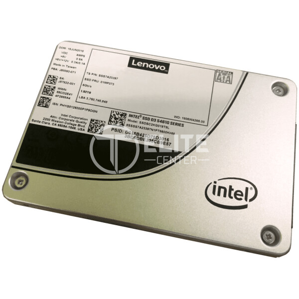 Lenovo ThinkSystem - SSD - 1.92 TB - hot-swap - 2.5" - SAS 12Gb/s - para ThinkSystem DE2000H Hybrid; DE4000F; DE4000H Hybrid; DE6000F; DE6000H Hybrid - - en Elite Center