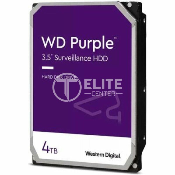 WD Purple WD43PURZ - Disco duro - 4 TB - vigilancia - interno - 3.5" - SATA 6Gb/s - 5400 rpm - búfer: 256 MB - - en Elite Center