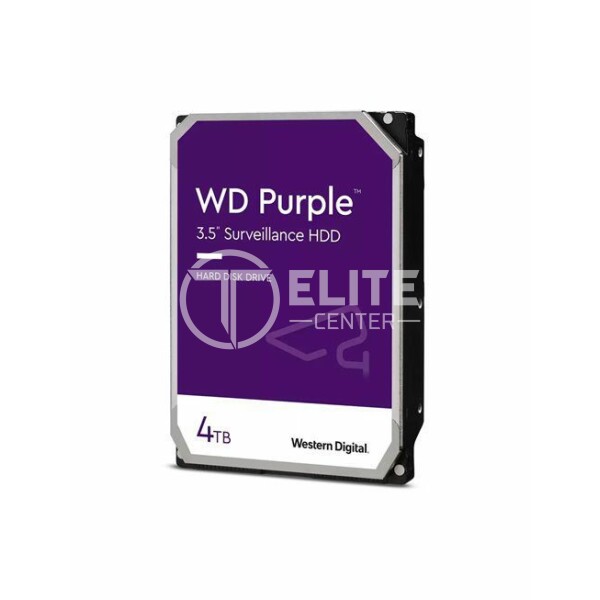 WD Purple WD43PURZ - Disco duro - 4 TB - vigilancia - interno - 3.5" - SATA 6Gb/s - 5400 rpm - búfer: 256 MB - - en Elite Center