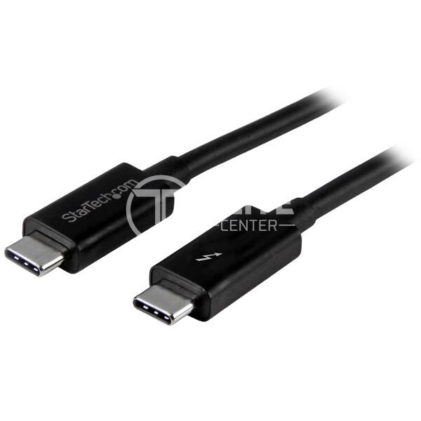 StarTech.com Cable de 2m Thunderbolt 3 USB-C (20Gbps) - Compatible con Thunderbolt, DisplayPort y USB - Cable Thunderbolt - 24 pin USB-C (M) a 24 pin USB-C (M) - Thunderbolt 3 / USB / DisplayPort - 2 m - negro - para P/N: CDP2HDUACP, CDP2HDUACPW, MST30C2DPPD - - en Elite Center