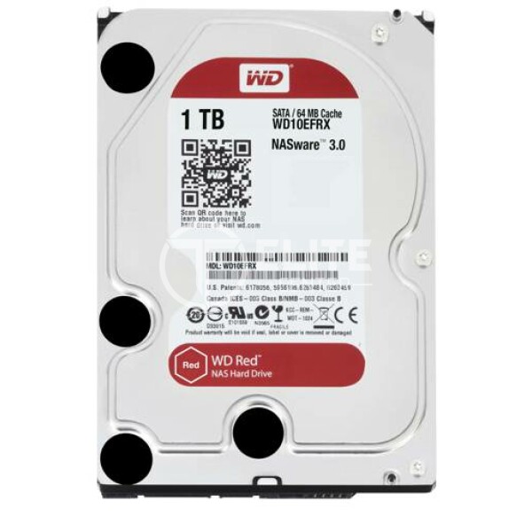 WD Red Plus WD10EFRX - Disco duro - 1 TB - interno - 3.5" - SATA 6Gb/s - búfer: 64 MB - para My Cloud EX2; EX4 - - en Elite Center