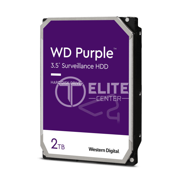 Western Digital WD Purple Surveillance Hard Drive - Hard drive - Internal hard drive - 2 TB - 3.5" - 5400 rpm - - en Elite Center