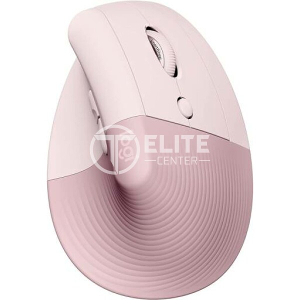 Logitech Lift Vertical Ergonomic Mouse - Ratón vertical - ergonómico - 6 botones - inalámbrico - Bluetooth, 2.4 GHz - receptor de USB Logitech Logi Bolt - rosa - - en Elite Center