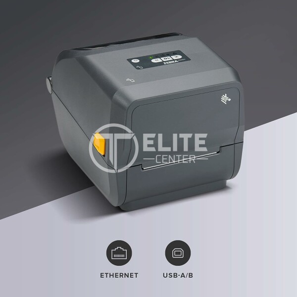 Zebra ZD421t - Impresora de etiquetas - transferencia térmica - Rollo (11,2 cm) - 203 ppp - hasta 152 mm/segundo - USB 2.0, LAN, host USB - - en Elite Center